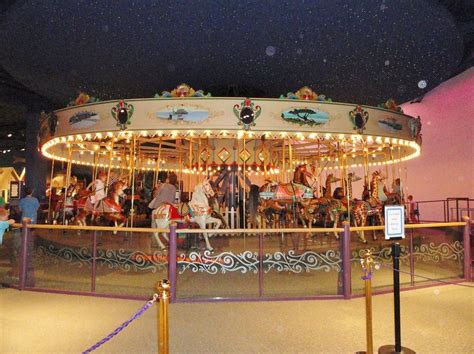 Antique Dentzel carousel at the Children's Museum in Indianapolis, Indiana. This carousel was ...