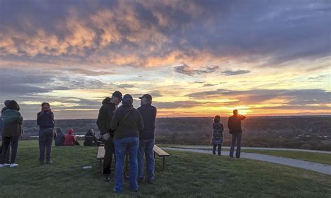 The Forest Preserve District of DuPage County's scenic overlook at Greene Valley Forest Preserve ...