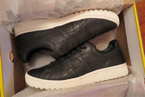 Asics Tiger Men's Gel PTG, Black Leather, Sz 10, HL7X0-9090 | Black leather, Retro sneakers men ...