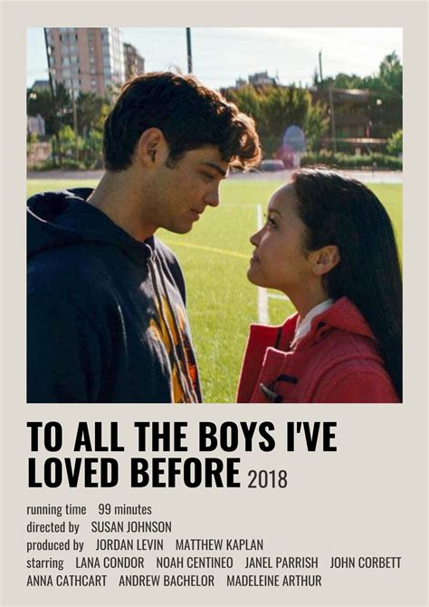 TO ALL THE BOYS I'VE LOVED BEFORE MOVIE POSTER | Film posters minimalist, Movie prints, Movie ...