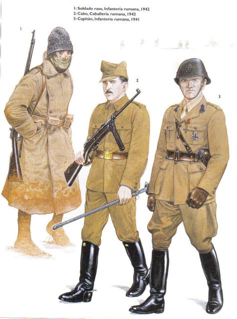 Romanian Army field uniforms of WWII. Wwii Uniforms, Military Uniforms ...