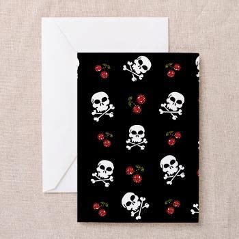 Skulls and Cherries Greeting Cards> Skulls and Cherries> Lee Hiller Designs | Postcard stamps ...