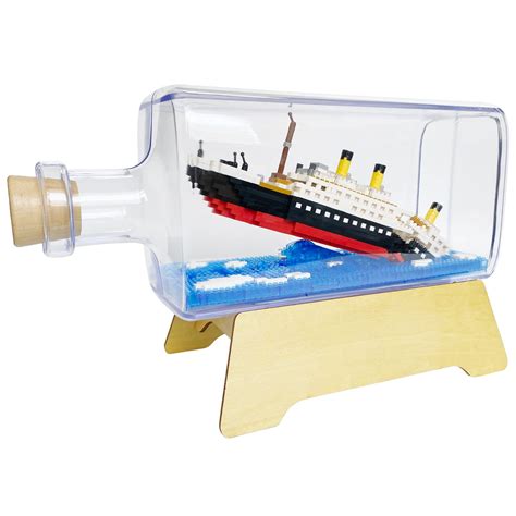 Buy PYPIBAWLY Titanic in a Bottle Building, Titanic Ship Display Case, Sets Titanic Ship Model ...