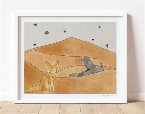 Fennec Fox in the Desert Print, Unframed - Etsy