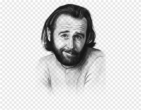 George Carlin Art Canvas print Sketch, george, face, monochrome png | PNGEgg