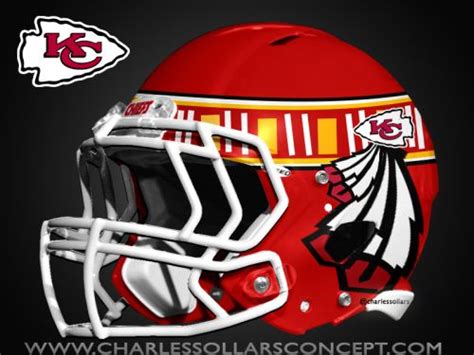 Kansas City Chiefs Concept Helmets | Football helmet design, Football ...