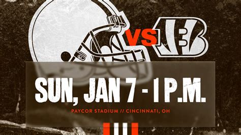 Browns vs. Bengals game time announced