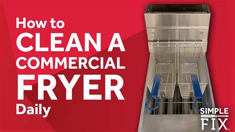 How to Clean a Commercial Fryer Daily - YouTube