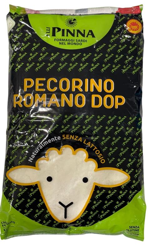 PINNA PECORINO ROMANO FRESHLY GRATED 12x1kg - Cibosano