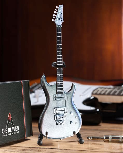 Joe Satriani Signature Chrome Boy Miniature Guitar Replica Collectible ...