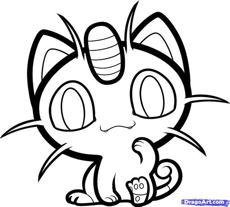 The best free Meowth coloring page images. Download from 25 free coloring pages of Meowth at ...