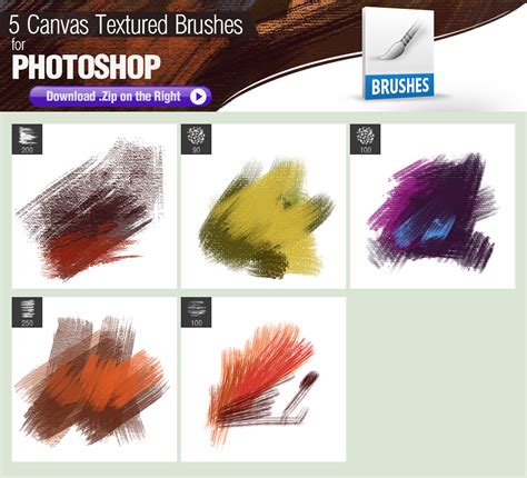5 Canvas Textured Photoshop Brushes by pixelstains on DeviantArt