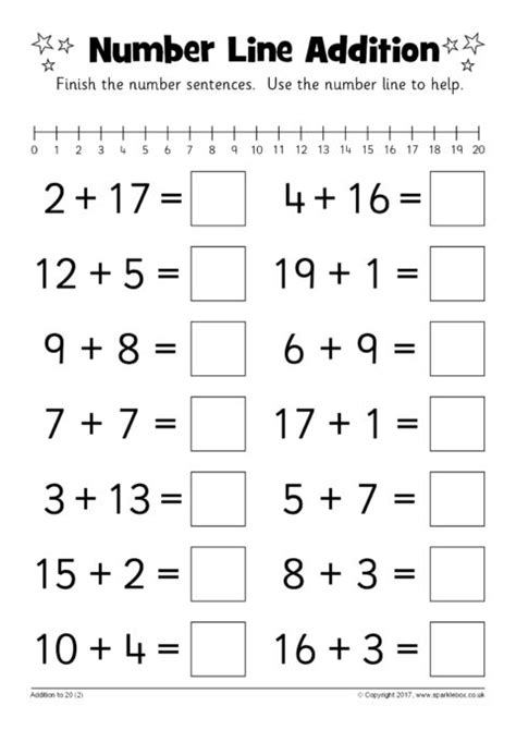 Add On Number Line Worksheet - prntbl.concejomunicipaldechinu.gov.co