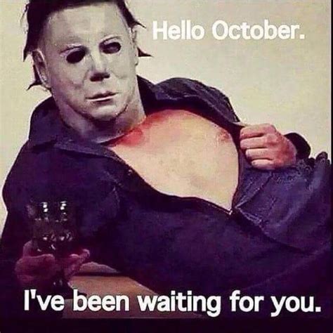 Hello October | Funny halloween memes, Funny horror, Halloween memes