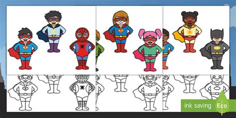 Superhero Cutouts For Bulletin Boards