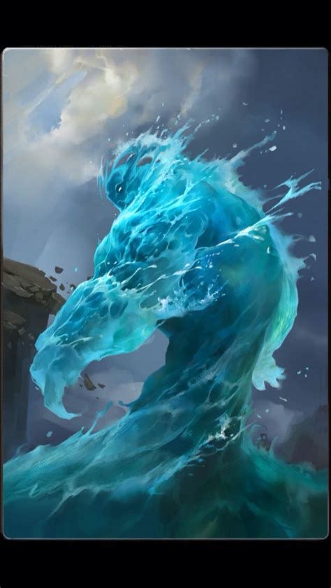 Water elemental | Fantasy creatures, Fantasy art, Fantasy artwork