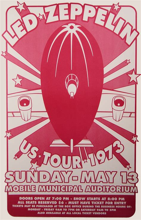 Led Zeppelin - US Tour 1973 | Led zeppelin poster, Led zeppelin concert ...