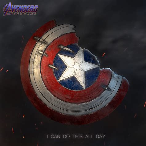 ArtStation - Cap's broken Shield - Endgame