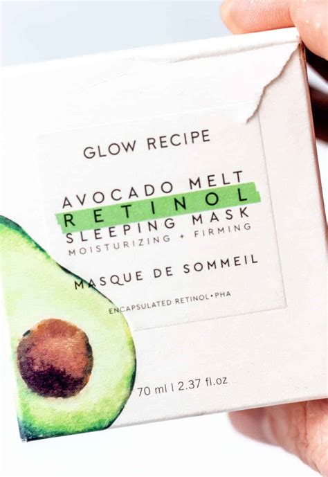 Glow Recipe Avocado Melt Retinol Sleeping Mask Review - Sweet Honey Life