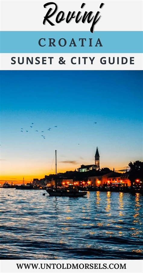 Romantic Rovinj old town - where sunsets linger on the horizon