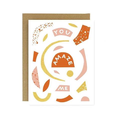 You Amaze Me Card | Screen printing, Cards, I card