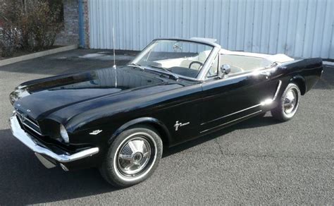 1965 Black ford mustang convertible