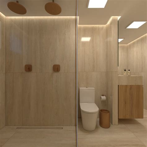 travertino bathroom :: Behance