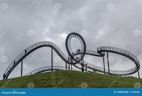 Spiral Construction Like a Steel Roller Coaster Editorial Stock Photo ...