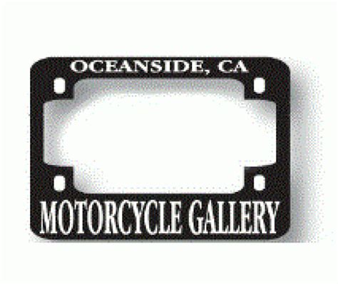 custom motorcycle license plate frames qty 250 #4878 | AutoDealerSupplies.com is your #1 source ...