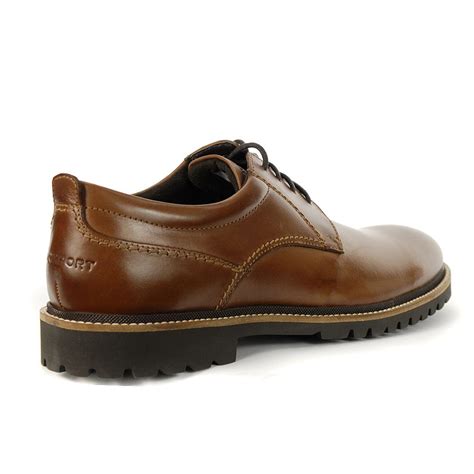 Rockport Men's Marshall Plain Toe Oxford Dark Brown/Leather Shoe H80119 ...