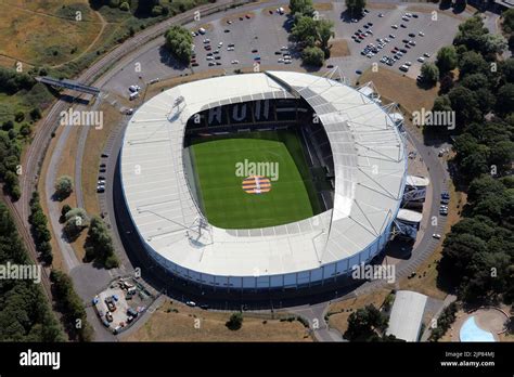 aerial view of Hull City's MKM Stadium (formerly KC Stadium) in Hull ...