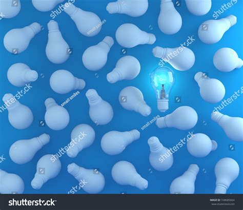 Idea Concept Creative Light Bulb Glowing Stock Photo 728685664 | Shutterstock