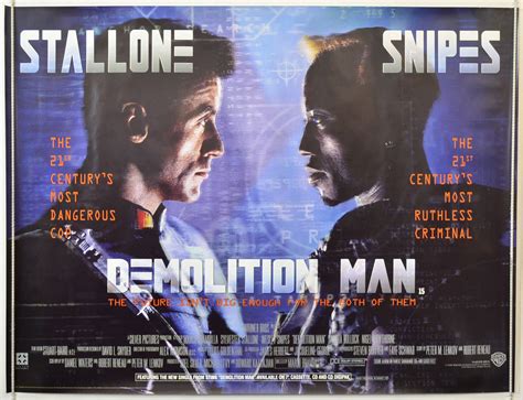 Demolition Man - Original Cinema Movie Poster From pastposters.com British Quad Posters and US 1 ...