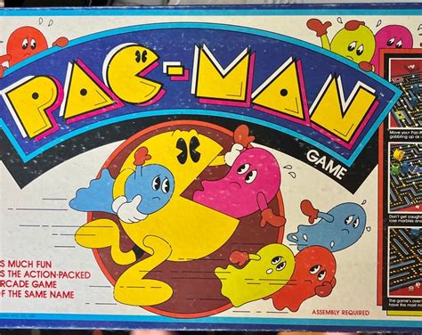 Vintage 1982 Pac-man Board Game. Complete Milton Bradley. Retro Arcade ...