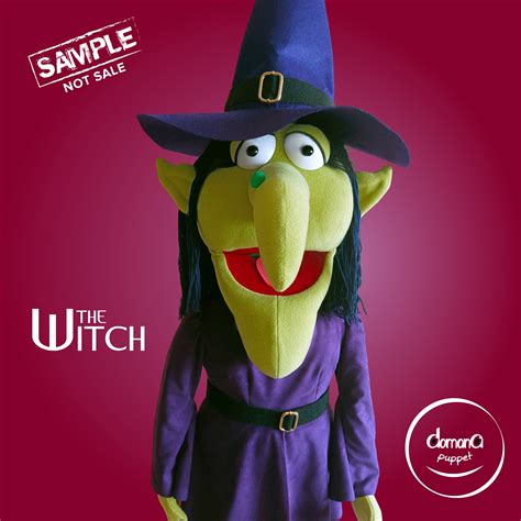 WITCH PUPPET CUSTOM Professional Hand Rod Puppet Half Body - Etsy