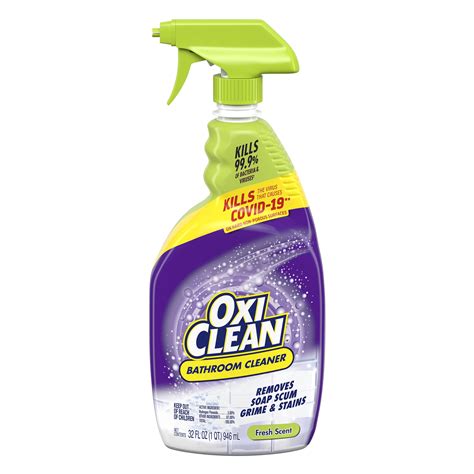 OxiClean Bathroom Cleaner, Shower, Tub Tile, powered by OxiClean Stainfighters, 32oz. - Walmart.com