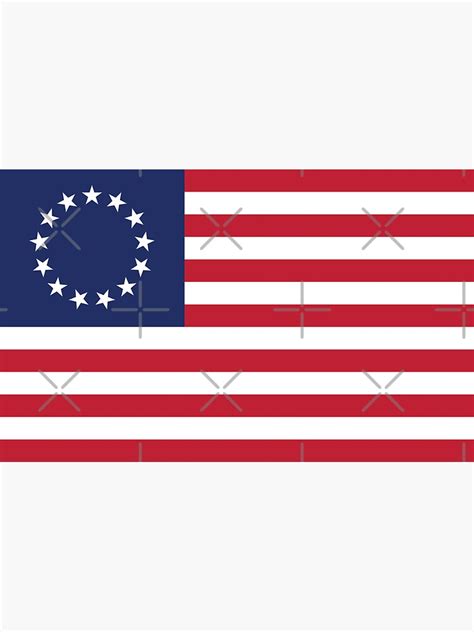 "Betsy Ross flag USA America United States 1776 1777 Thirteen Colonies ...