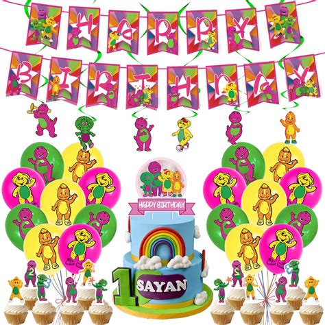 Buy Barney and Friends Birthday Party Decoration, Include Barney ...