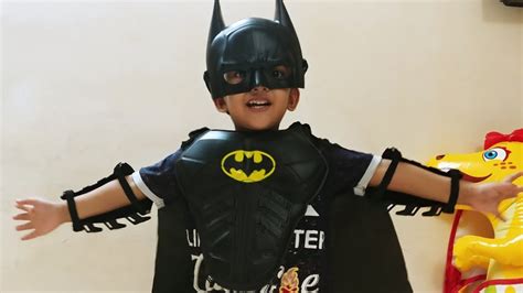 Cucudus Pretend play in Batman costume | Batman For kids | Halloween ...