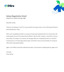 Sample Emails for Salary Negotiation | iHire