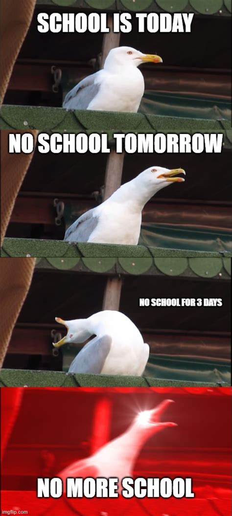 NO SCHOOL - Imgflip