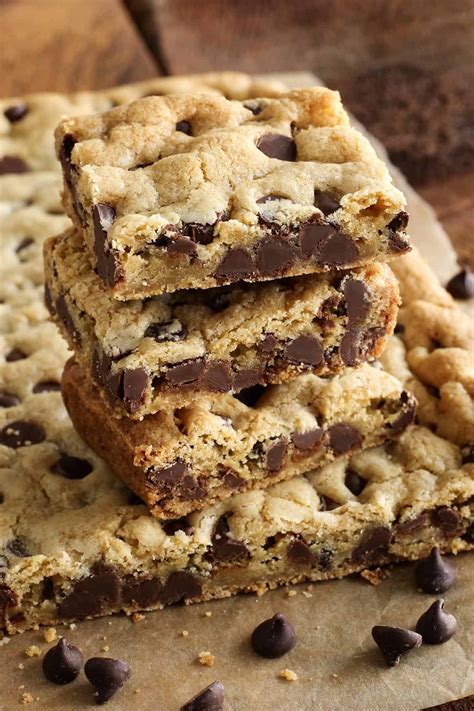 Chocolate Chip Cookie Bars (EASIER than making cookies!)