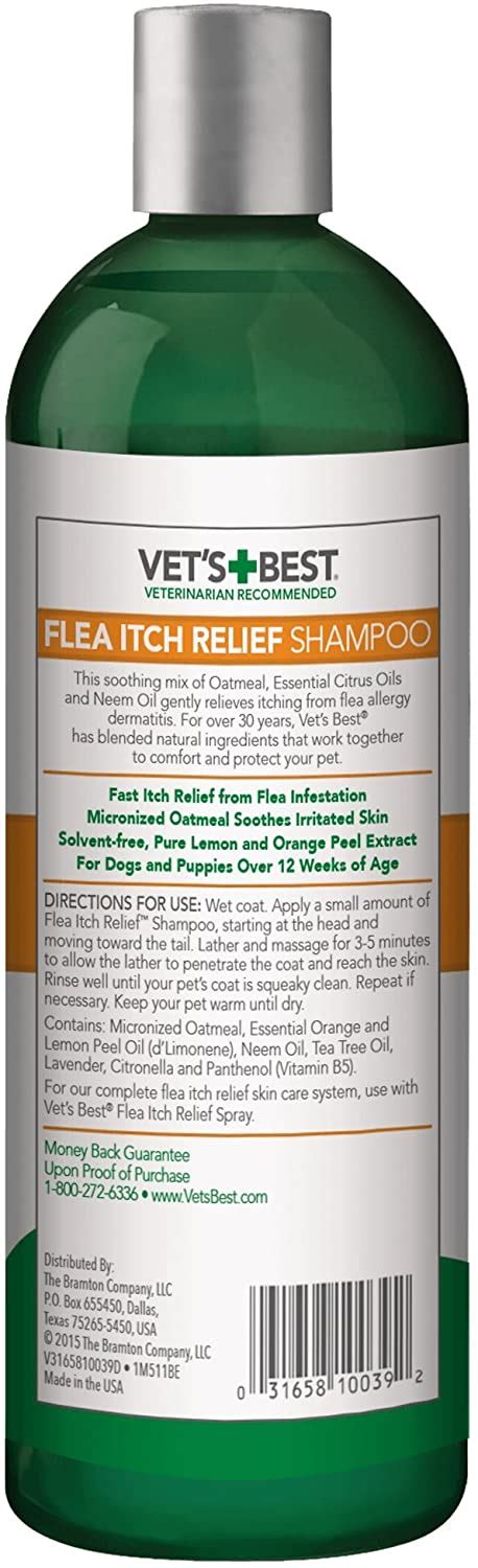 Vet’s Best Flea Itch Relief Dog Shampoo | Flea Bite Relief for Dogs | Relieves Irritation and ...