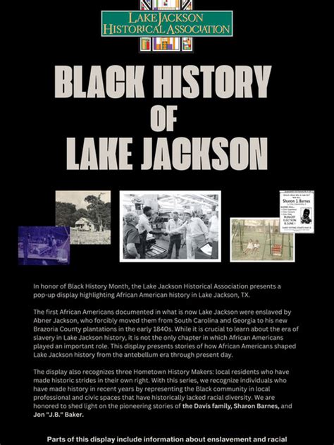 Black History of Lake Jackson | LJHA