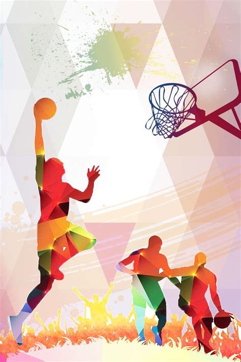 Colorful Basketball Life Background Wallpaper Image For Free Download ...