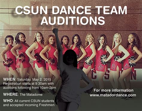 Dance Team Auditions | California State University, Northridge