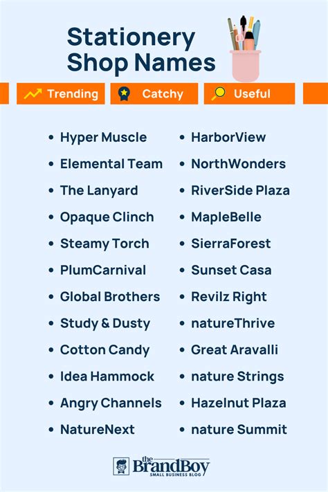 840+ Stationery Business Names + Ideas (Generator + Examples) – The Common Ground Network