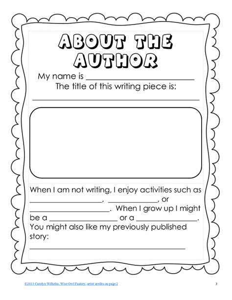 About The Author Template For Students