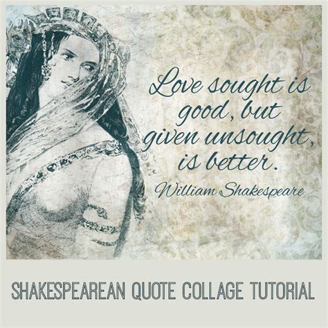 shakespeare quote with an image of a woman