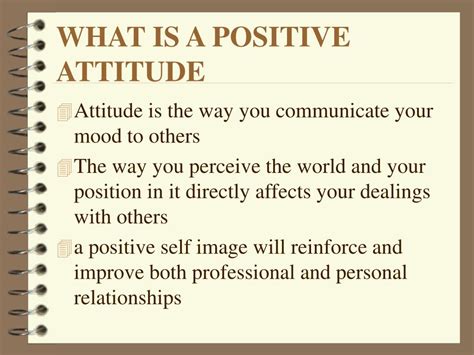 PPT - POSITIVE ATTITUDE BUILDING PowerPoint Presentation, free download ...